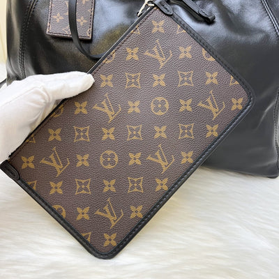 LV CarryAll Cargo Vibe MM in Black Lambskin and SHW (Model: M25143)