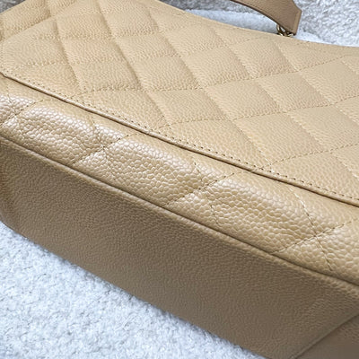 Chanel Vintage Half Moon Timeless Hobo in Beige Caviar and GHW