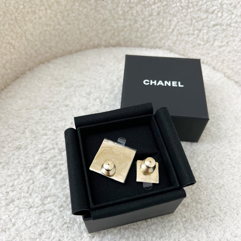 Chanel 22A Pair of Pin Brooches in GHW