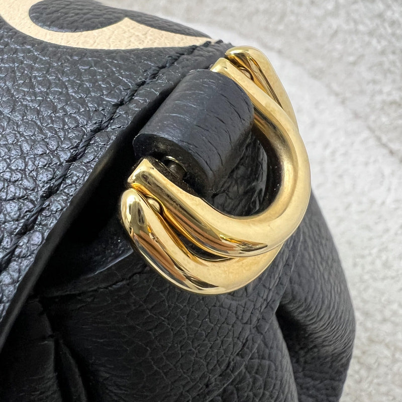 LV Favorite Bag in Bicolor Black and Creme Giant Monogram Empreinte Leather and GHW