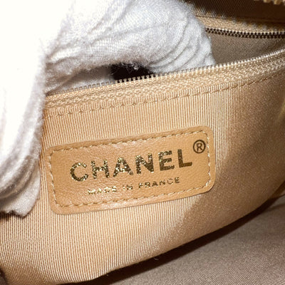 Chanel Vintage Half Moon Timeless Hobo in Beige Caviar and GHW