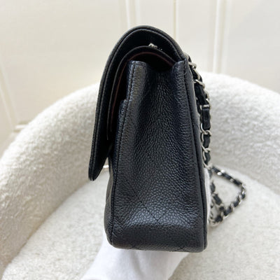 Chanel Medium Classic Flap CF in Black Caviar and SHW
