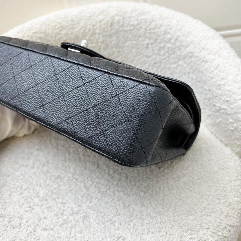 Chanel Medium Classic Flap CF in Black Caviar and SHW