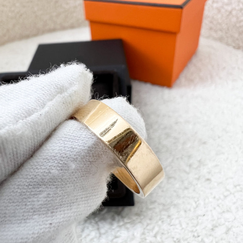 Hermes Bague Collier De Chien CDC H PM Ring in 18K Rose Gold Sz 54