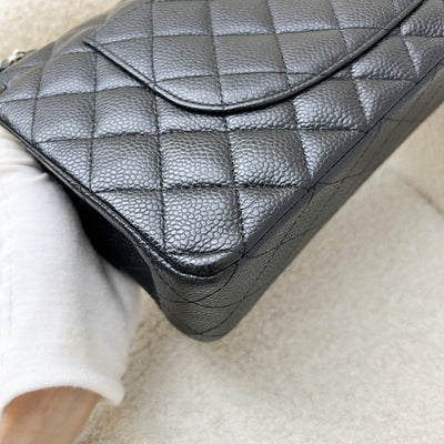 Chanel Medium Classic Flap CF in Black Caviar and SHW
