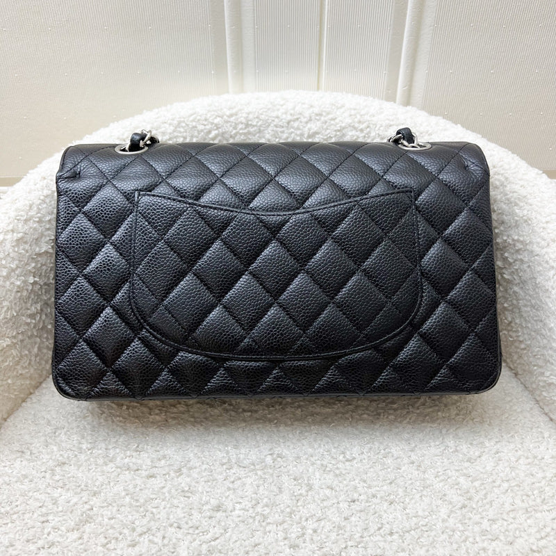 Chanel Medium Classic Flap CF in Black Caviar and SHW