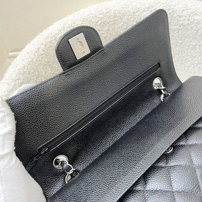 Chanel Medium Classic Flap CF in Black Caviar and SHW