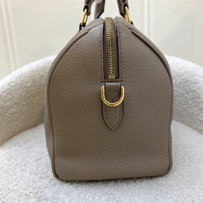 LV Speedy Bandouliere 25 in Tourterelle (Grey) Monogram Empreinte Leather and GHW