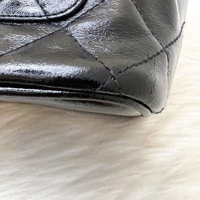Chanel Vintage Medallion Tote in Black Glossy Calfskin and AGHW