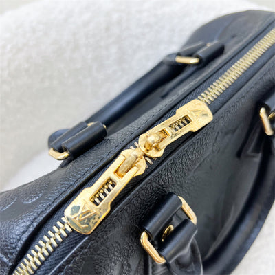 LV Speedy Bandouliere 20 in Black Giant Monogram Empreinte Leather and GHW