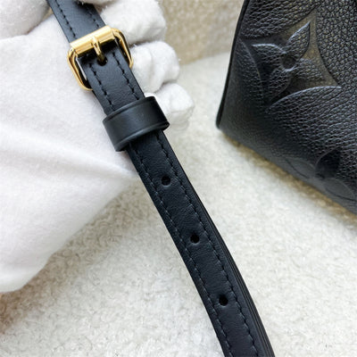 LV Speedy Bandouliere 20 in Black Giant Monogram Empreinte Leather and GHW