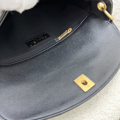Chanel 25P Small Hobo Bag in Black Caviar and AGHW (Model: AS5384)