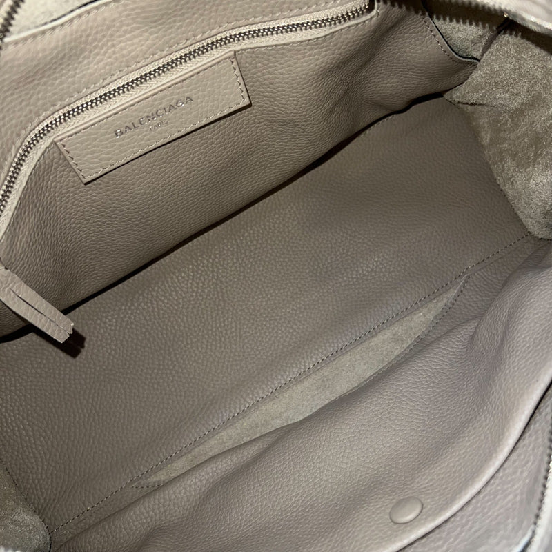 Balenciaga Blackout City in Greige Grained Leather and SHW