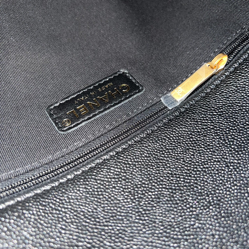 Chanel 25P Small Hobo Bag in Black Caviar and AGHW (Model: AS5384)