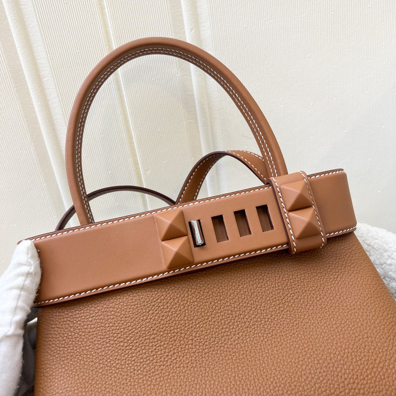 Hermes Medor Tote Bag in Gold Togo and Swift Leather and PHW