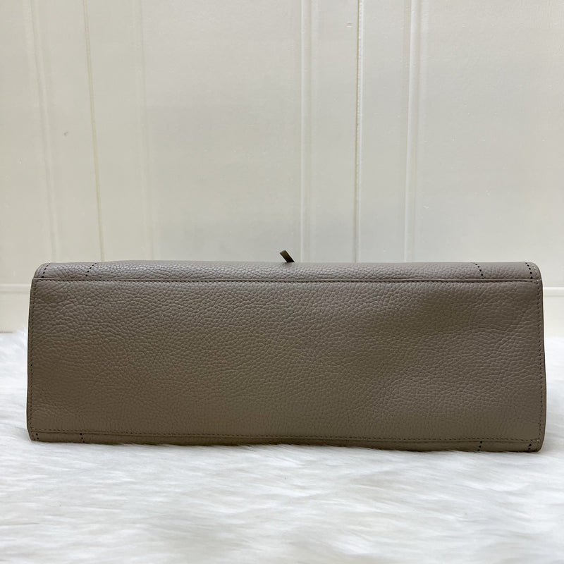 Balenciaga Blackout City in Greige Grained Leather and SHW