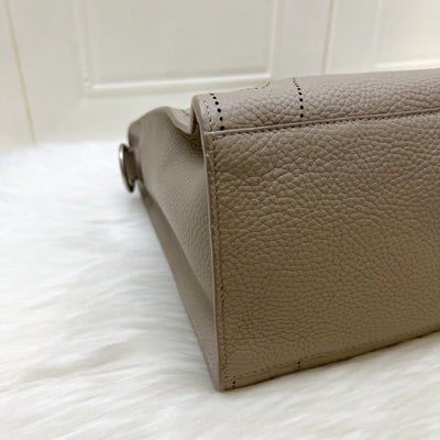 Balenciaga Blackout City in Greige Grained Leather and SHW