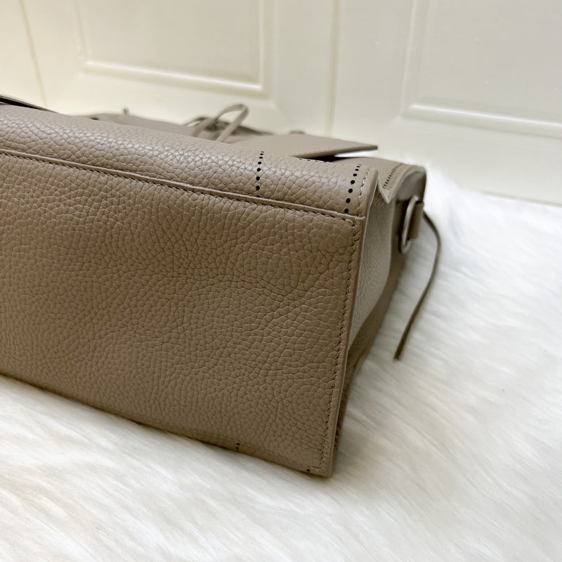 Balenciaga Blackout City in Greige Grained Leather and SHW