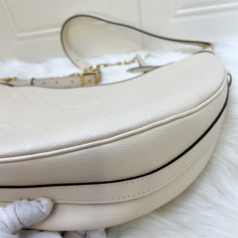 LV Loop Hobo in Creme Empreinte Leather and GHW (With Detachable Pouch)