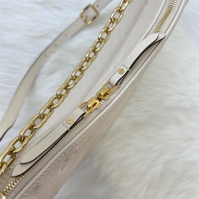 LV Loop Hobo in Creme Empreinte Leather and GHW (With Detachable Pouch)