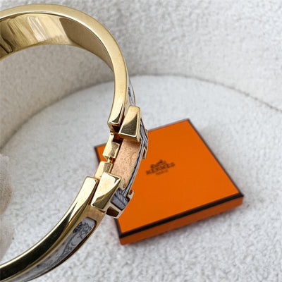 Hermes Clic H Bracelet in Grand Apparat Remix Multico Enamel and RGHW Size PM