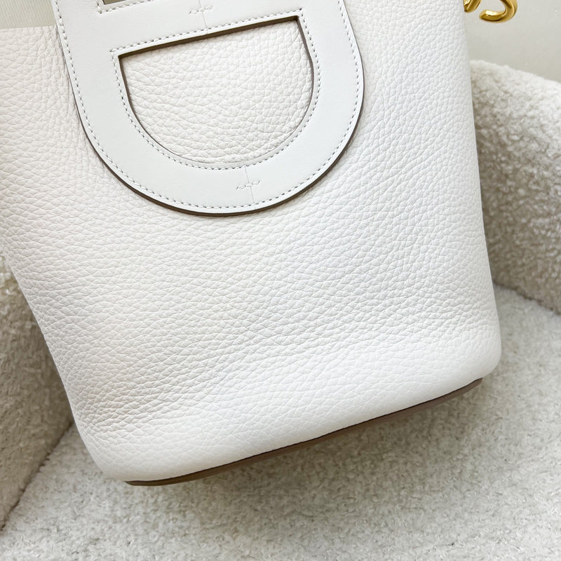 Hermes In The Loop 18 Bag in Gris Pale Clemence / Swift Leather and GHW