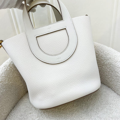 Hermes In The Loop 18 Bag in Gris Pale Clemence / Swift Leather and GHW