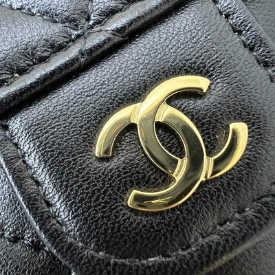 Chanel Classic Long Wallet in Black Lambskin and GHW (Model: AP0241)