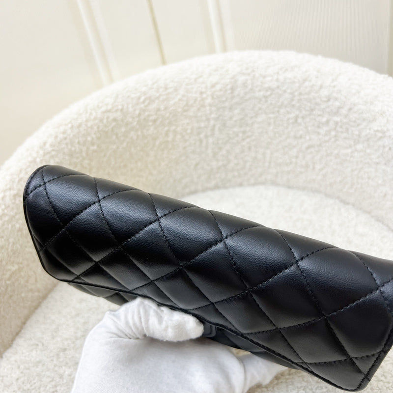 Chanel Classic Long Wallet in Black Lambskin and GHW (Model: AP0241)
