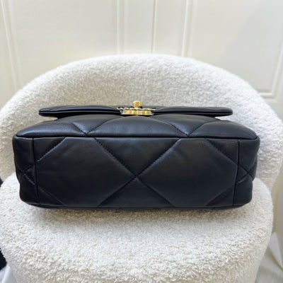 Chanel 19 Small Flap in Black Lambskin and 3-tone HW