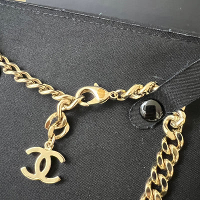 Chanel 22S Choker Necklace in LGHW (Model: AB8298)