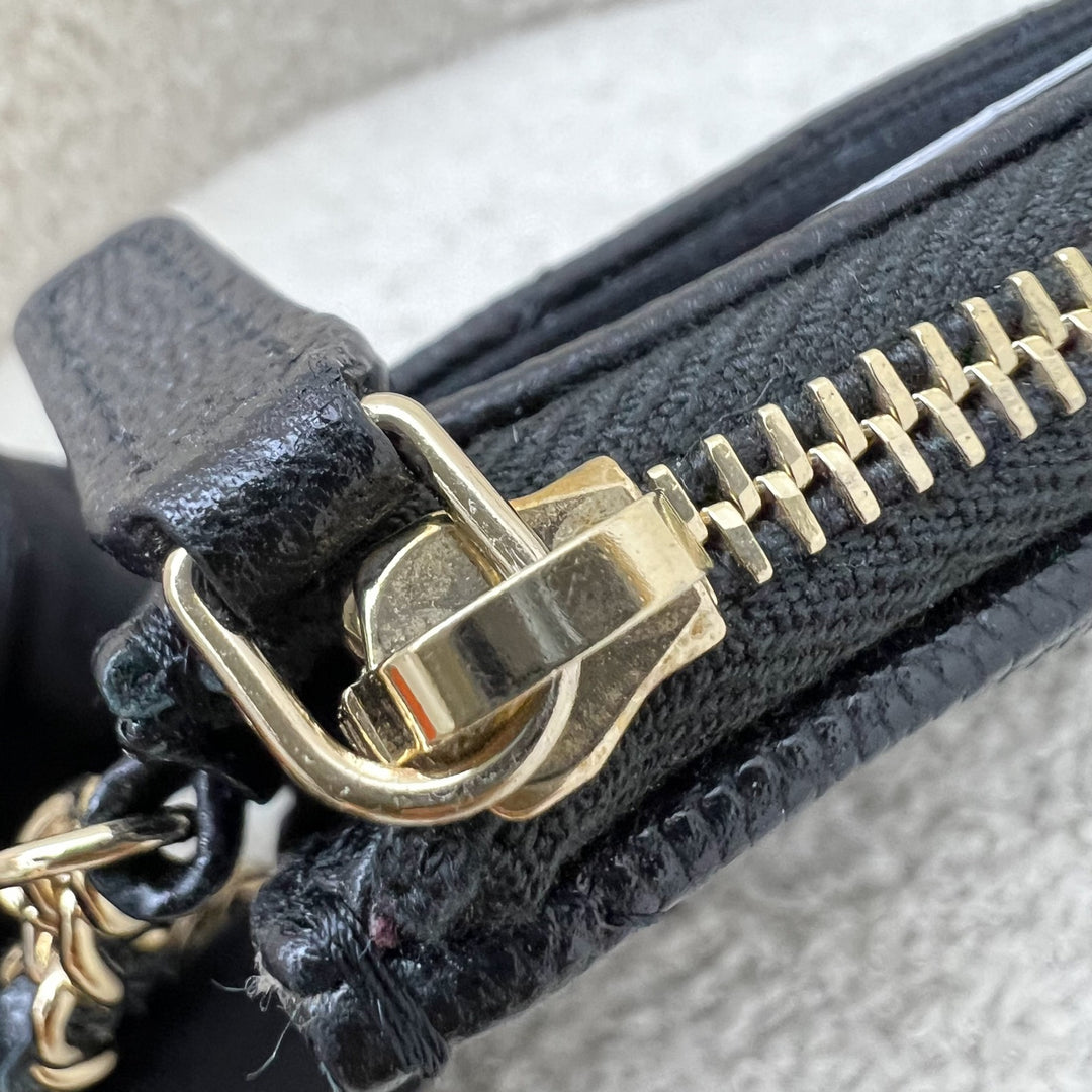 Chanel 19B Wristlet in Black Caviar and LGHW (AP0766) – Brands Lover