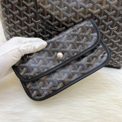 Goyard Anjou PM Tote Bag in Black Signature Canvas