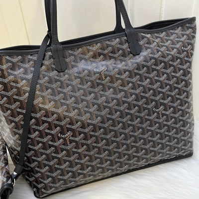 Goyard Anjou PM Tote Bag in Black Signature Canvas