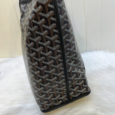 Goyard Anjou PM Tote Bag in Black Signature Canvas