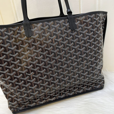 Goyard Anjou PM Tote Bag in Black Signature Canvas