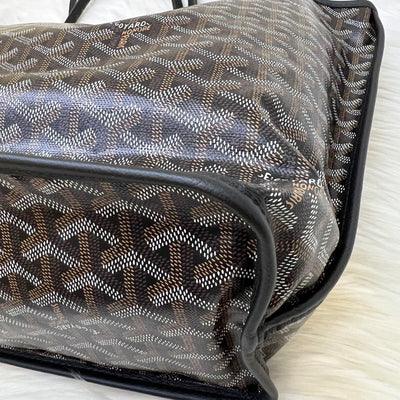 Goyard Anjou PM Tote Bag in Black Signature Canvas