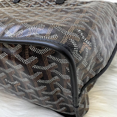 Goyard Anjou PM Tote Bag in Black Signature Canvas