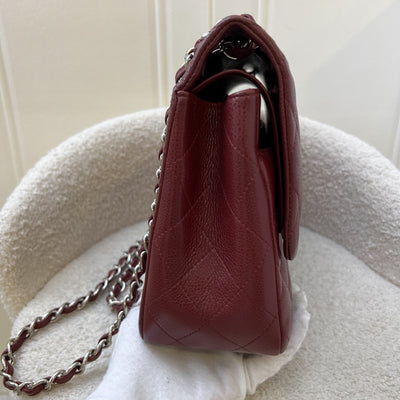 Chanel Jumbo Classic Flap DF in Dark Red Caviar and SHW