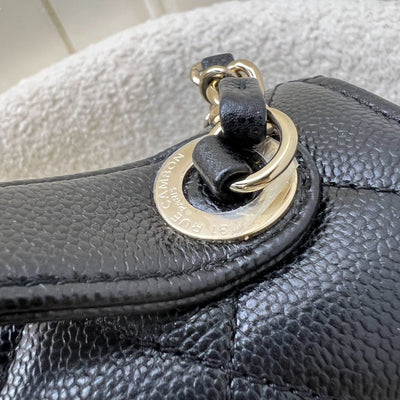 Chanel Medium Business Affinity Flap in Black Caviar and LGHW (Model: A93607)