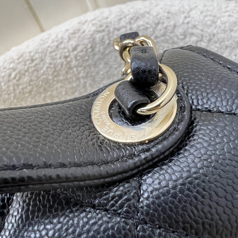 Chanel Medium Business Affinity Flap in Black Caviar and LGHW (Model: A93607)