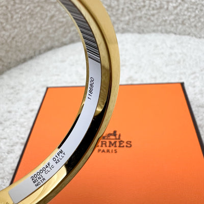 [Brand New - Oct 2025] Hermes Mini Clic Kelly Bracelet in Noir Black Enamel and GHW