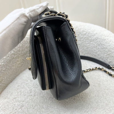 Chanel Medium Business Affinity Flap in Black Caviar and LGHW (Model: A93607)