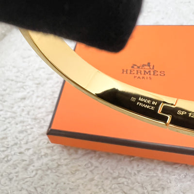 [Brand New - Oct 2025] Hermes Mini Clic Kelly Bracelet in Noir Black Enamel and GHW