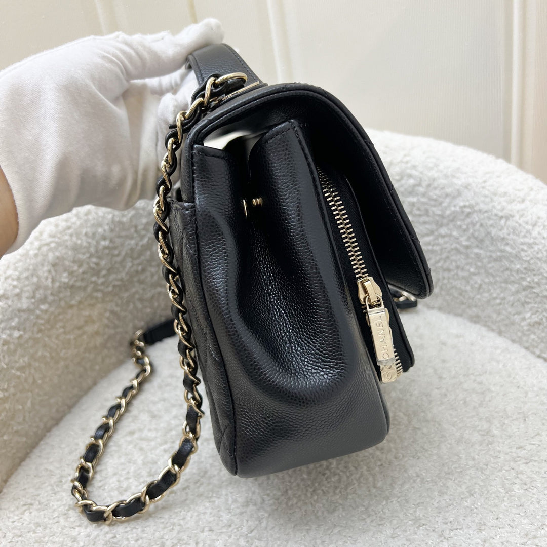 Chanel Medium Business Affinity Flap in Black Caviar and