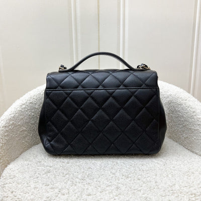 Chanel Medium Business Affinity Flap in Black Caviar and LGHW (Model: A93607)