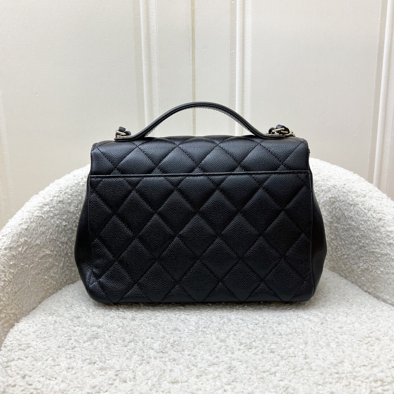 Chanel Medium Business Affinity Flap in Black Caviar and LGHW (Model: A93607)