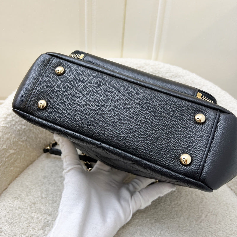 Chanel Medium Business Affinity Flap in Black Caviar and LGHW (Model: A93607)