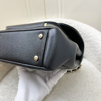 Chanel Medium Business Affinity Flap in Black Caviar and LGHW (Model: A93607)