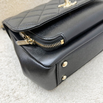 Chanel Medium Business Affinity Flap in Black Caviar and LGHW (Model: A93607)